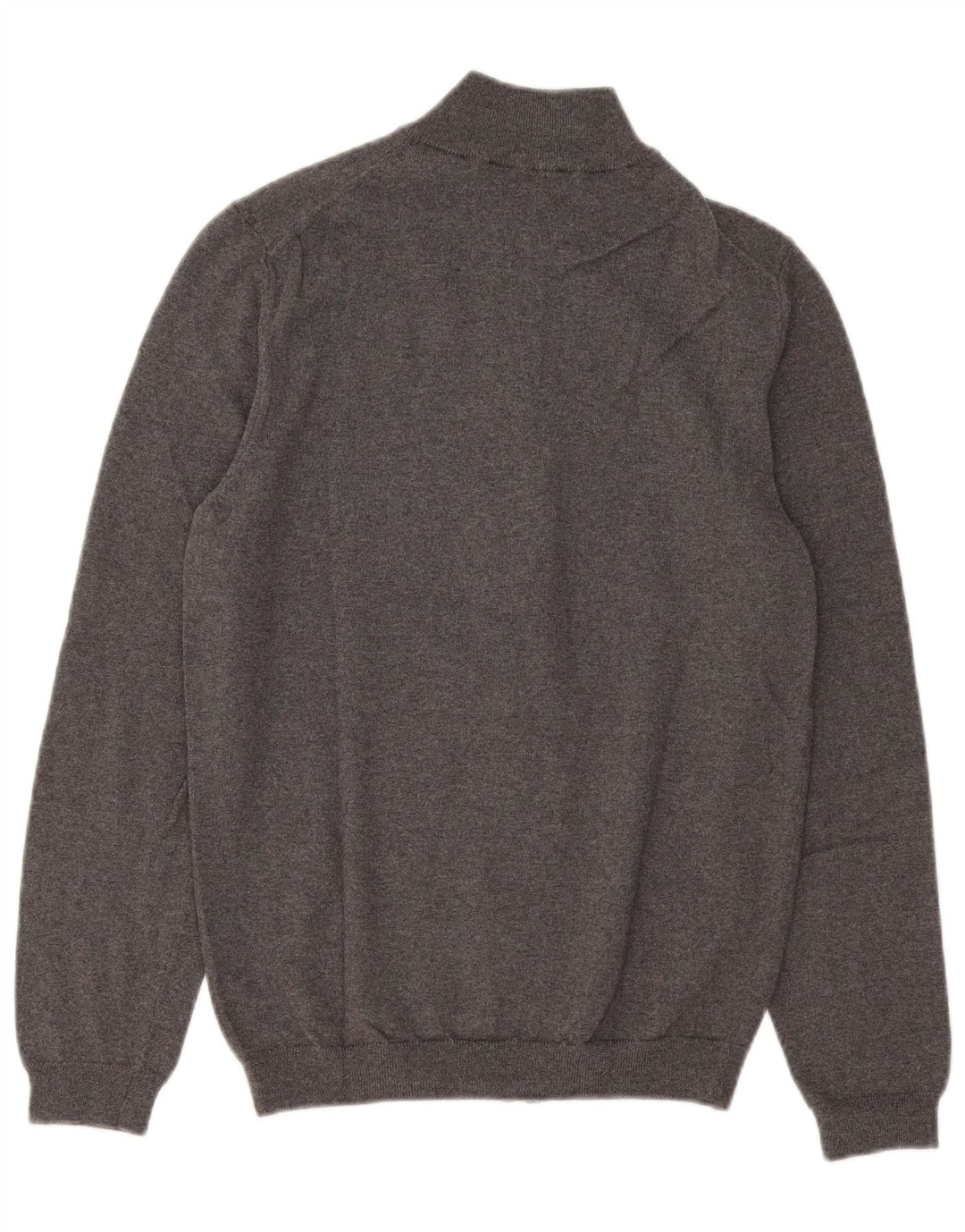 Hugo Boss Slim-Fit-Cardigan für Herren aus mittelgrauer Merinowolle