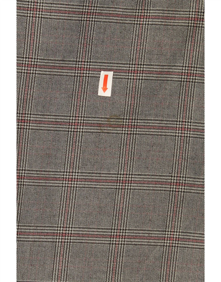 JULES Womens Slim Cropped Trousers EU 36 Small W28 L25 Grey Check Vintage Jules and Second-Hand Jules from Messina Hembry 