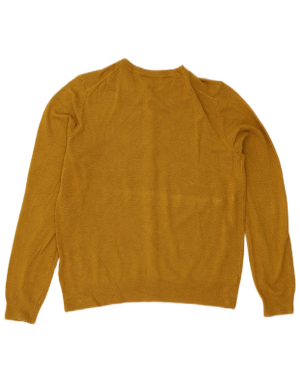 Marks & Spencer Damen-Cardigan-Pullover UK 12 Mittelgelbe Viskose