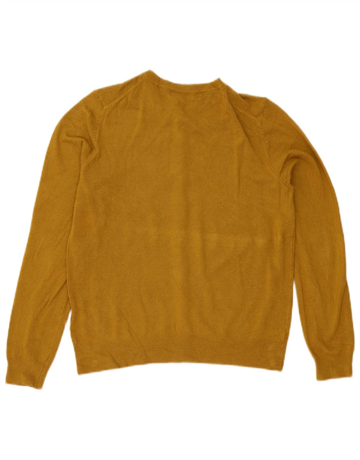 Marks & Spencer Damen-Cardigan-Pullover UK 12 Mittelgelbe Viskose