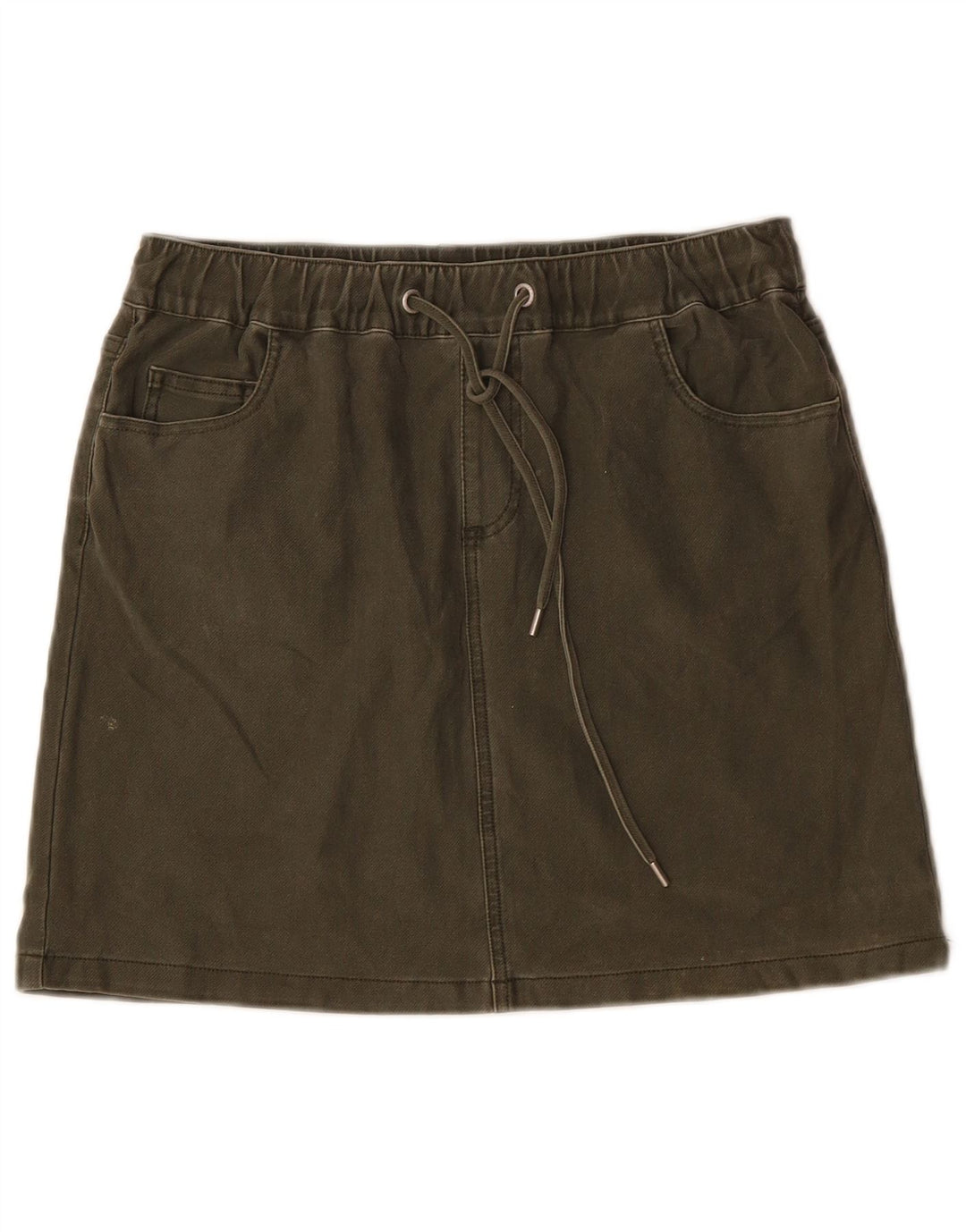 French Connection Damen Minirock W30 Medium Khaki Baumwolle