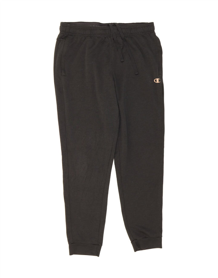 CHAMPION Mens Tracksuit Trousers Joggers Large  Black Polyester Vintage Champion and Second-Hand Champion from Messina Hembry 