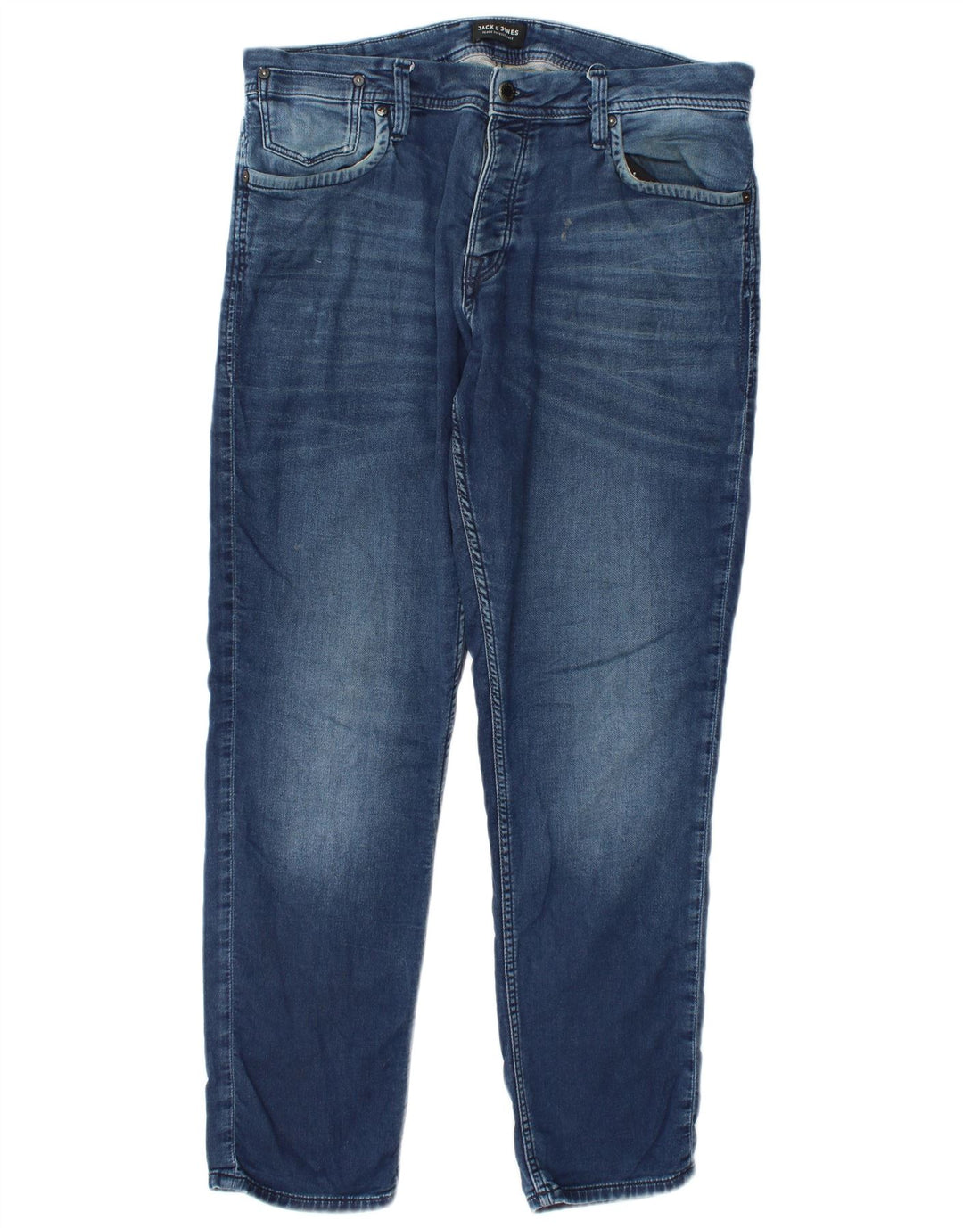 Jack & Jones Herren Slim Jeans W34 L32 Blaue Baumwolle