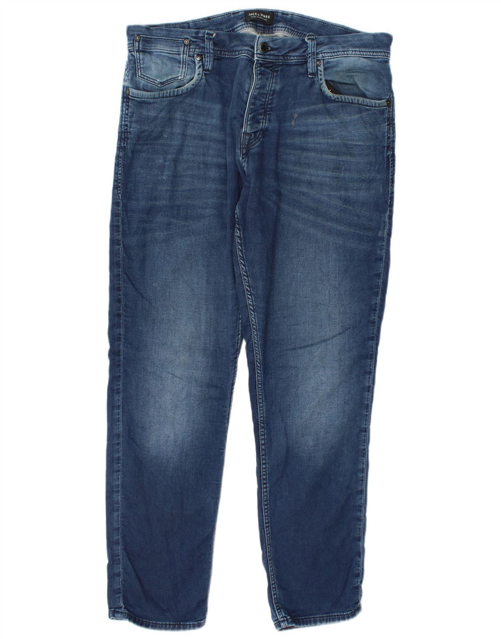 Jack & Jones Herren Slim Jeans W34 L32 Blaue Baumwolle