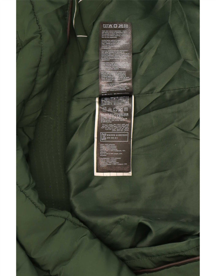 Joules Wattierter Damenmantel mit Kapuze, UK 12, Mittelgrün, Polyester