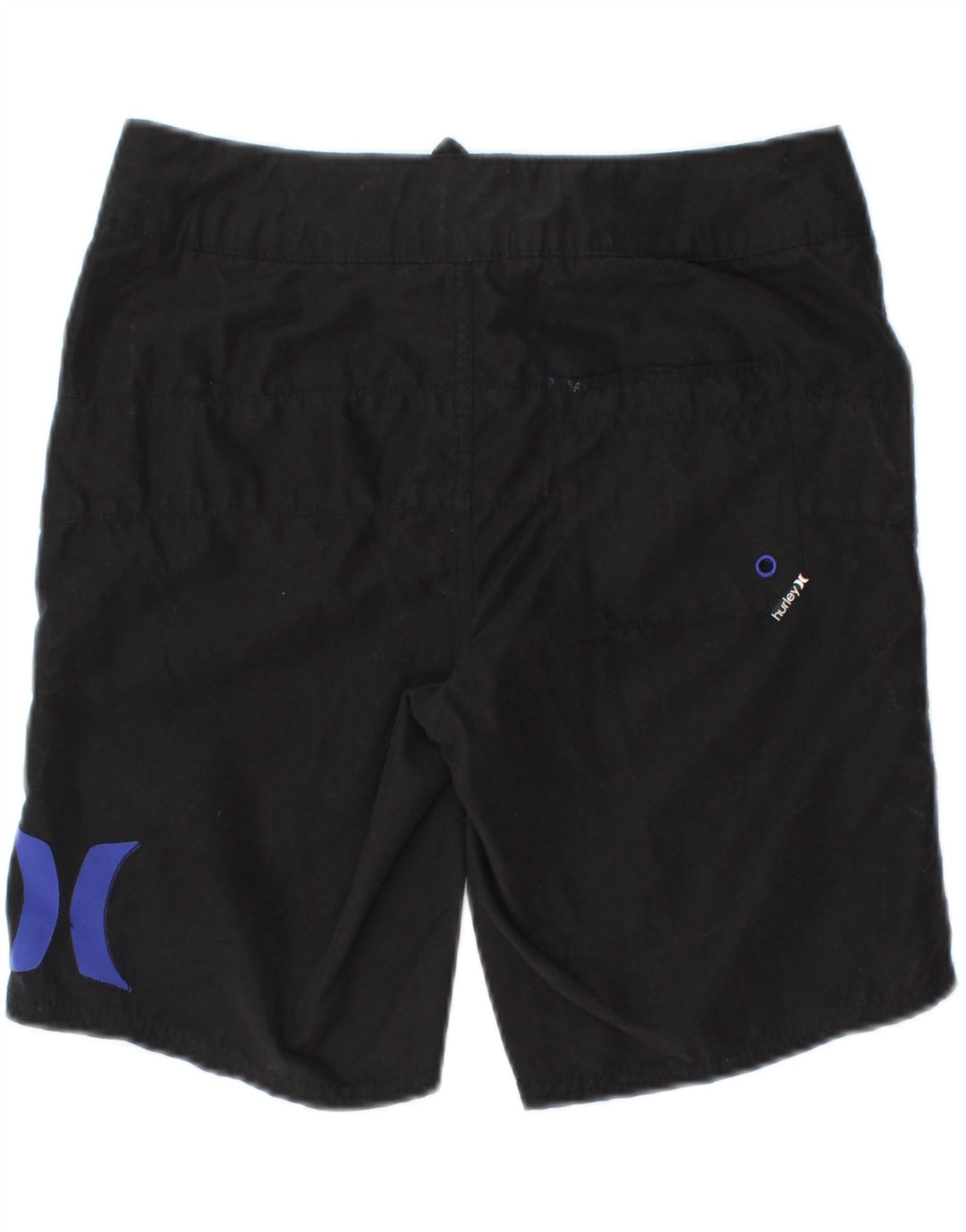 HURLEY Womens Graphic Swimming Shorts US 1 XS Black Polyester Vintage Hurley and Second-Hand Hurley from Messina Hembry 