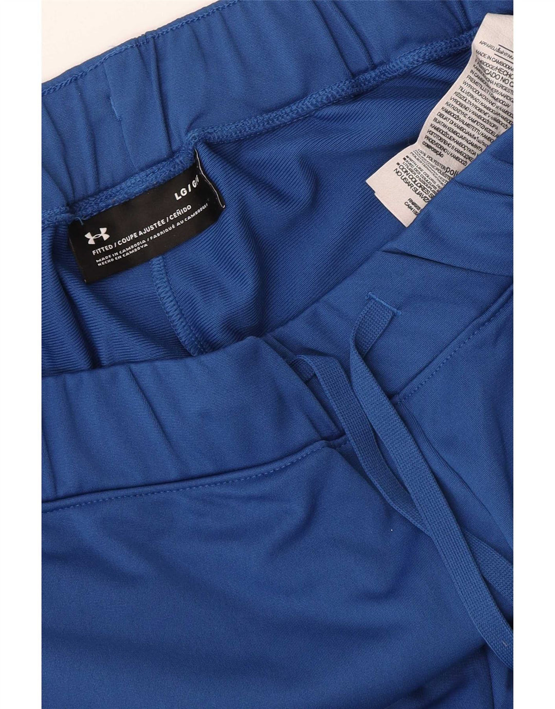 Under Armour Herren-Trainingshose, großes blaues Farbblock-Polyester