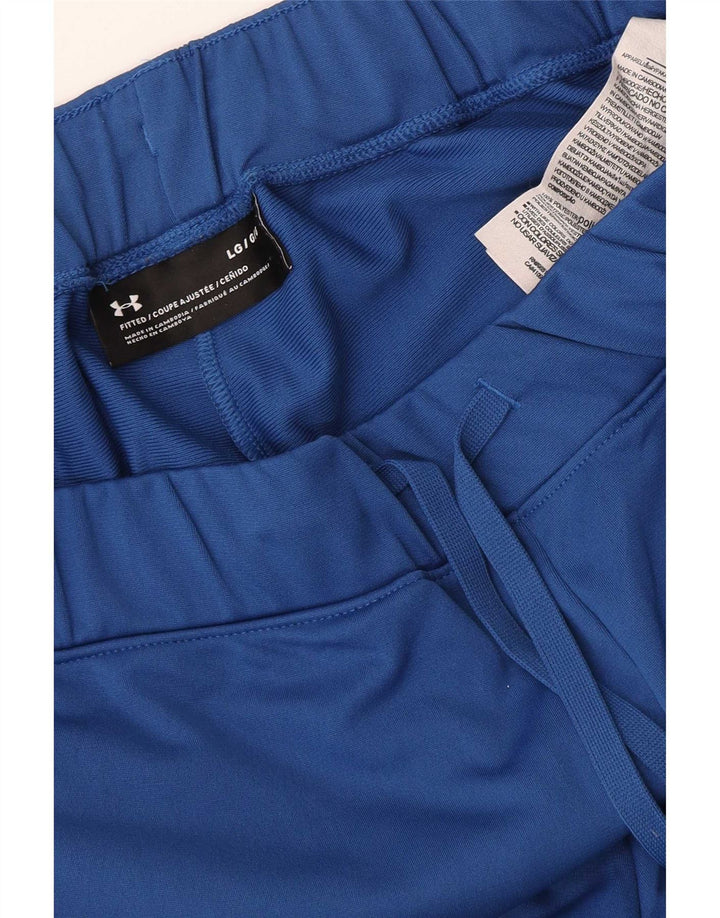 Under Armour Herren-Trainingshose, großes blaues Farbblock-Polyester