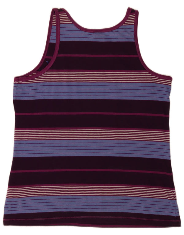 Puma Damen Weste Top UK 16 Large Mehrfarbig gestreift Polyester Sport