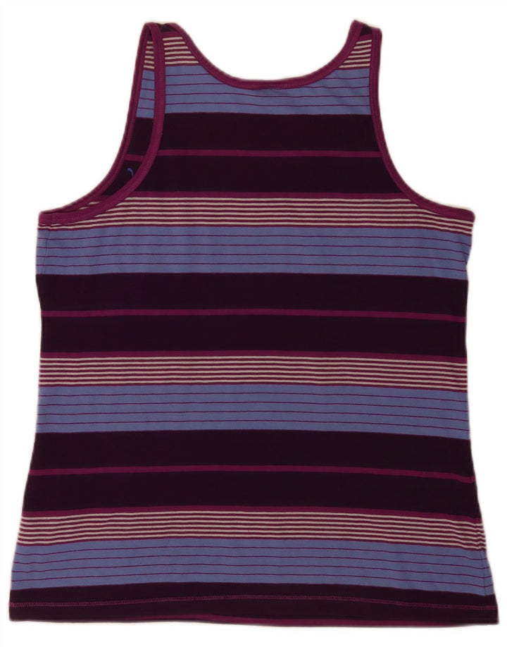 Puma Damen Weste Top UK 16 Large Mehrfarbig gestreift Polyester Sport