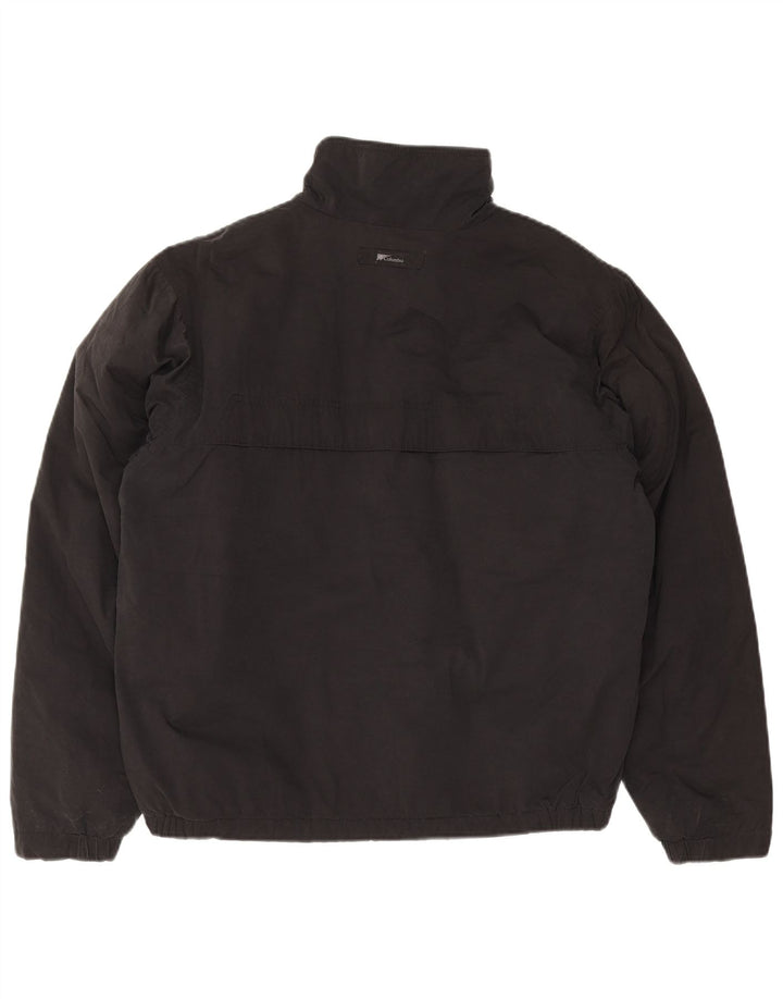 Columbia Herren-Windbreaker-Jacke, UK 38, mittlere schwarze Baumwolle