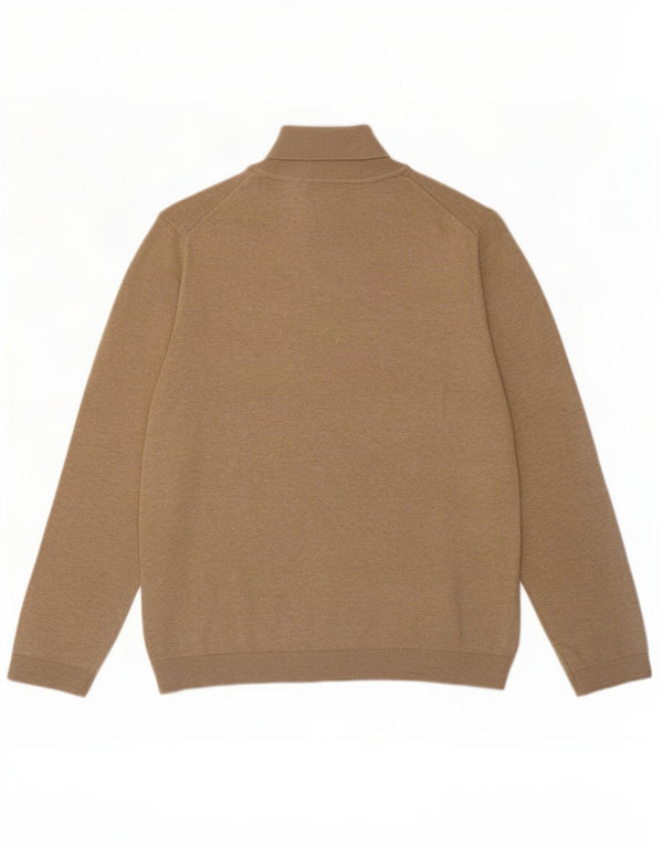 Rollkragenpullover für Mädchen von Zara, 11–12 Jahre, beige Baumwolle