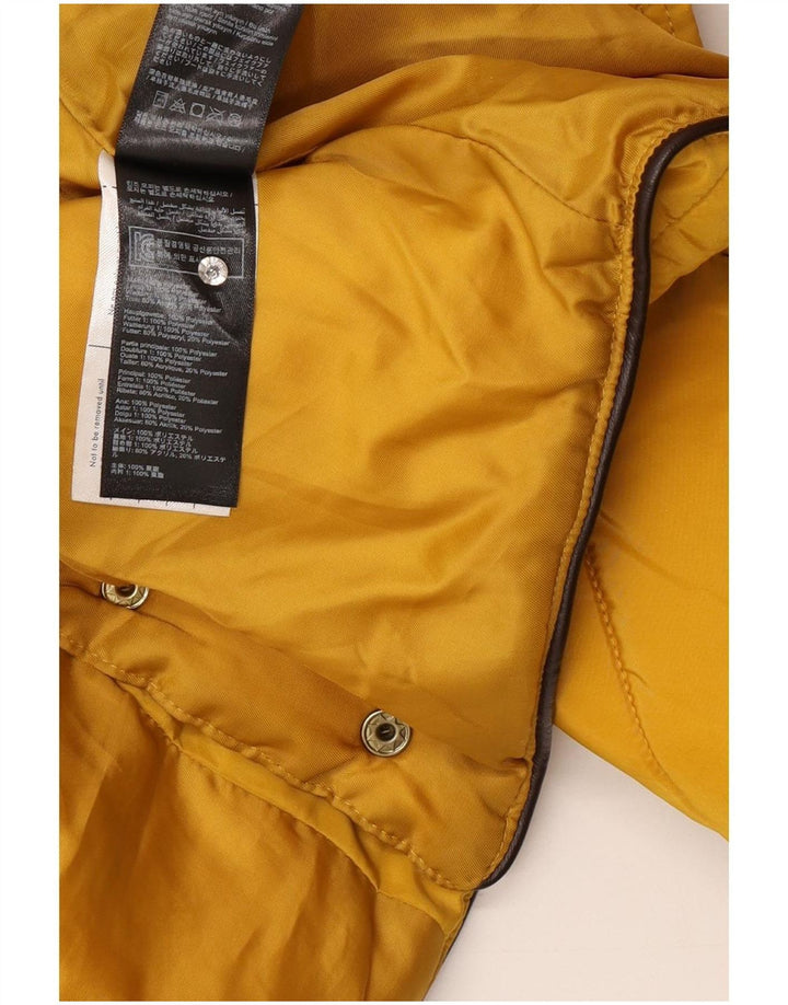 Joules Wattierte Damenjacke mit Kapuze, UK 18, XL, Gelb, Polyester