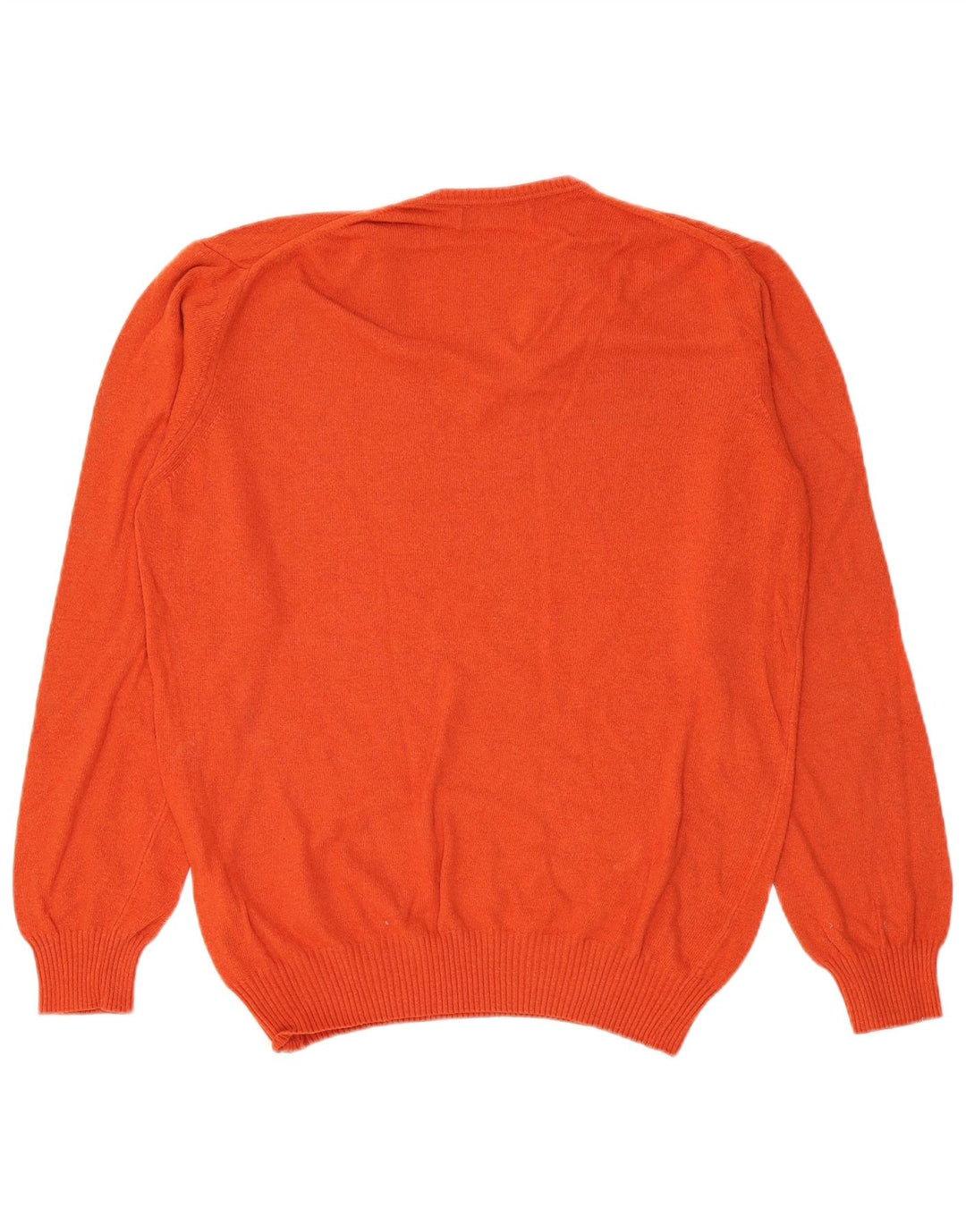 Zara Herren V-Ausschnitt Pullover Pullover XL Orange Viskose