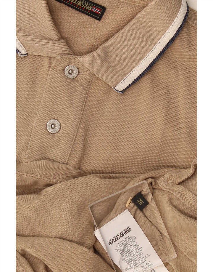 Napapijri Herren-Poloshirt, mittelbeige Baumwolle