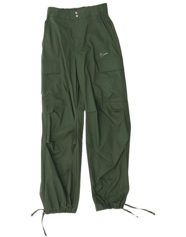 Nike Herren Jogger Cargo Hose XS W26 L31 Grüne Baumwolle