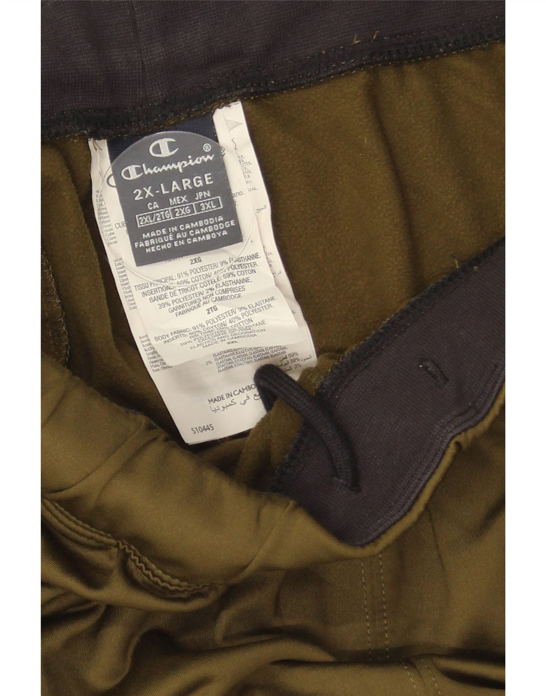Champion Herren-Trainingshose, Jogger, 2XL, Khaki, Polyester
