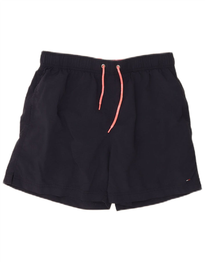 Tommy Hilfiger Herren-Badeshorts, klein, marineblaues Nylon