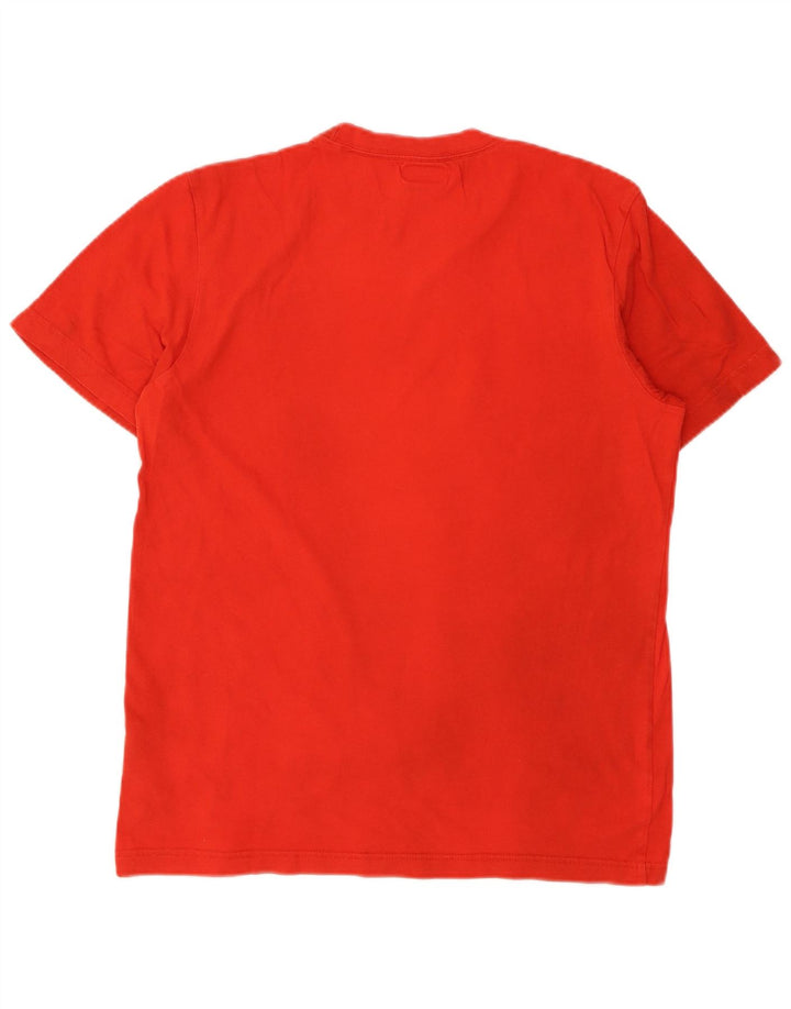 Adidas Herren Grafik-T-Shirt aus mittelroter Baumwolle
