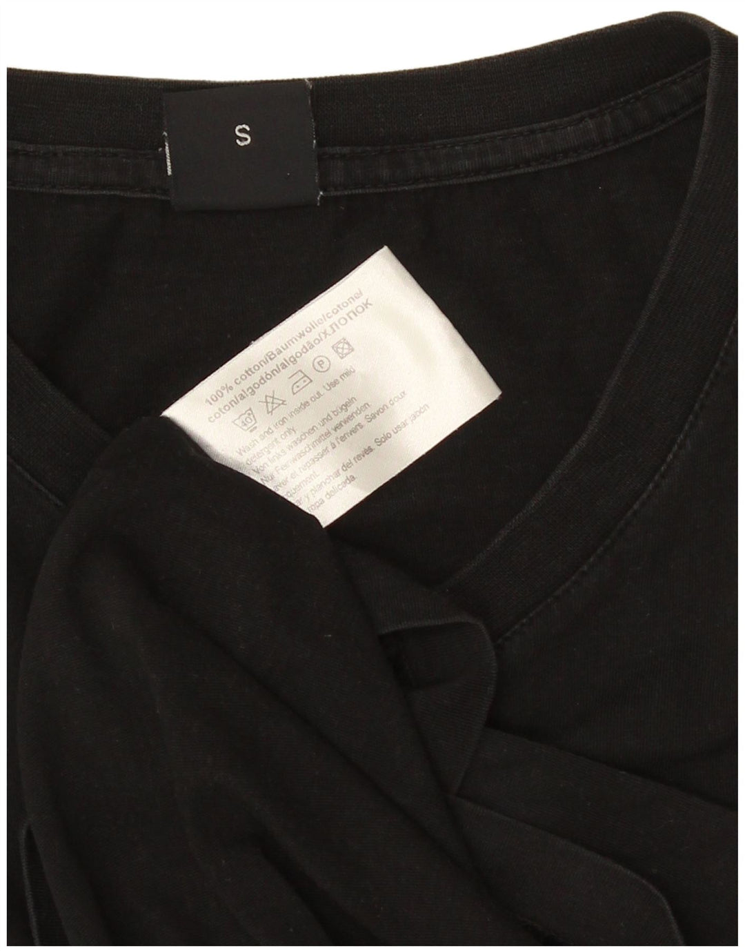 HUGO BOSS Herren T-Shirt Top Small Schwarz Baumwolle