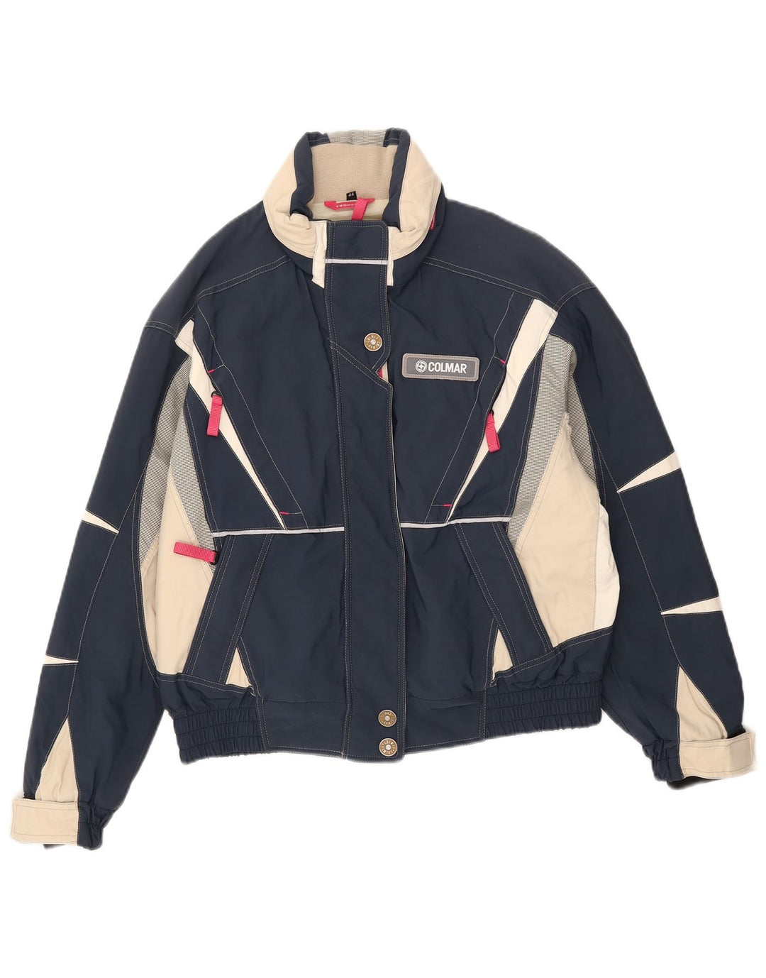 Colmar Damen Skijacke mit Kapuze IT 44 Medium Navy Blue Colourblock