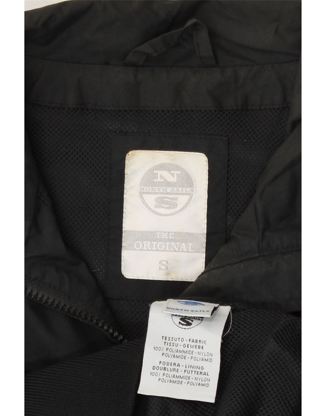 North Sails Herren Bomberjacke UK 36 Small Schwarz Polyamid