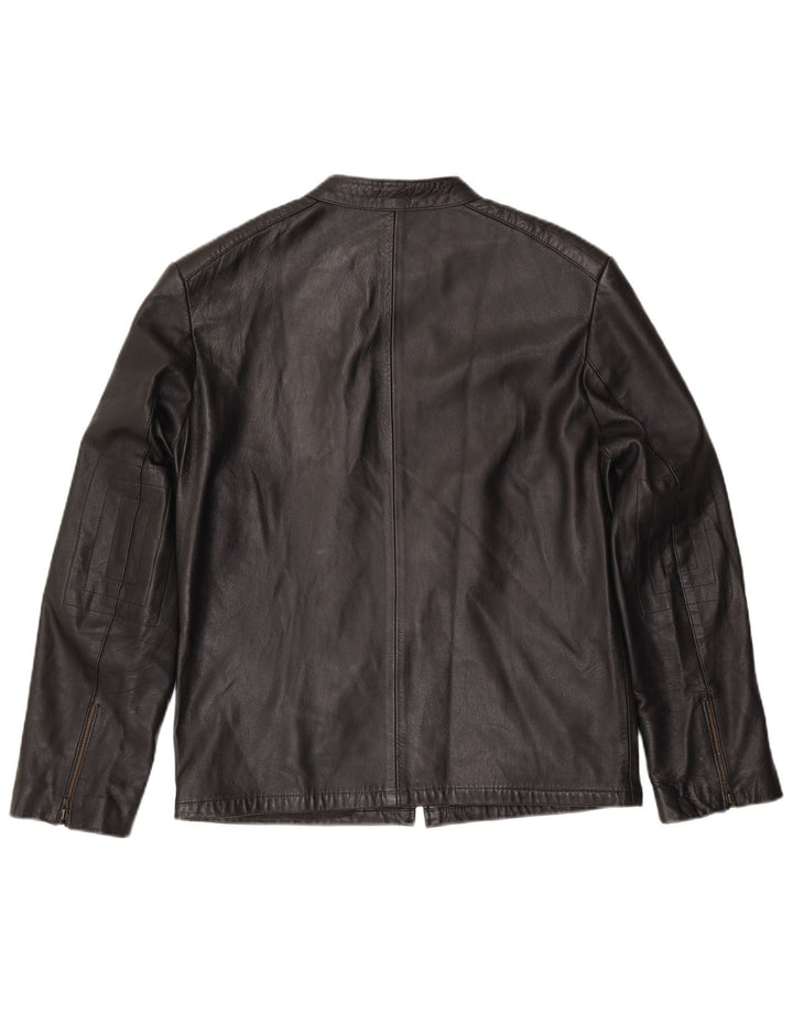 Vintage Herren Lederjacke UK 38 Mittelschwarzes Leder