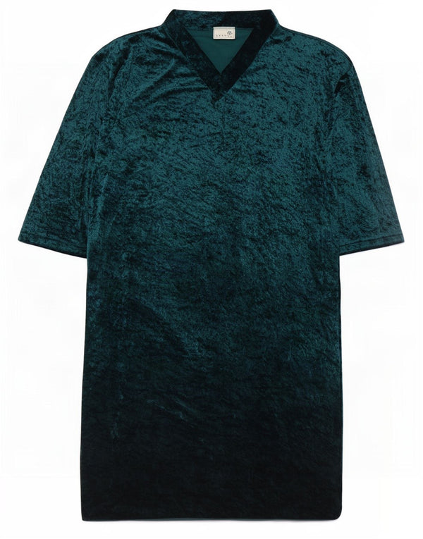 First Avenue Damen-Tunikakleid aus Samt mit 3/4-Ärmeln, UK 18, XL, Grün