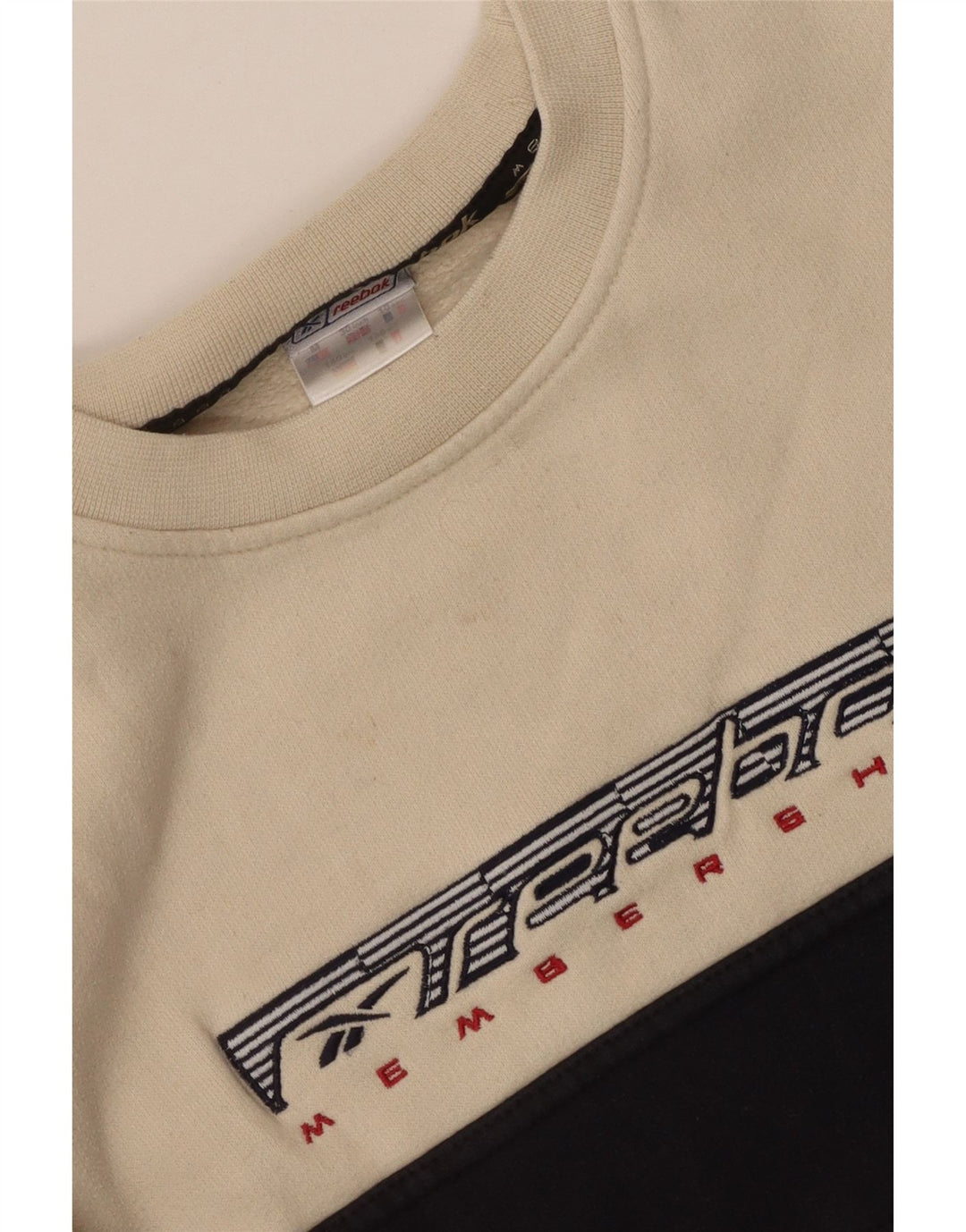 Reebok Grafik-Sweatshirt für Jungen, 10–11 Jahre, Mittelbeige, Farbblock