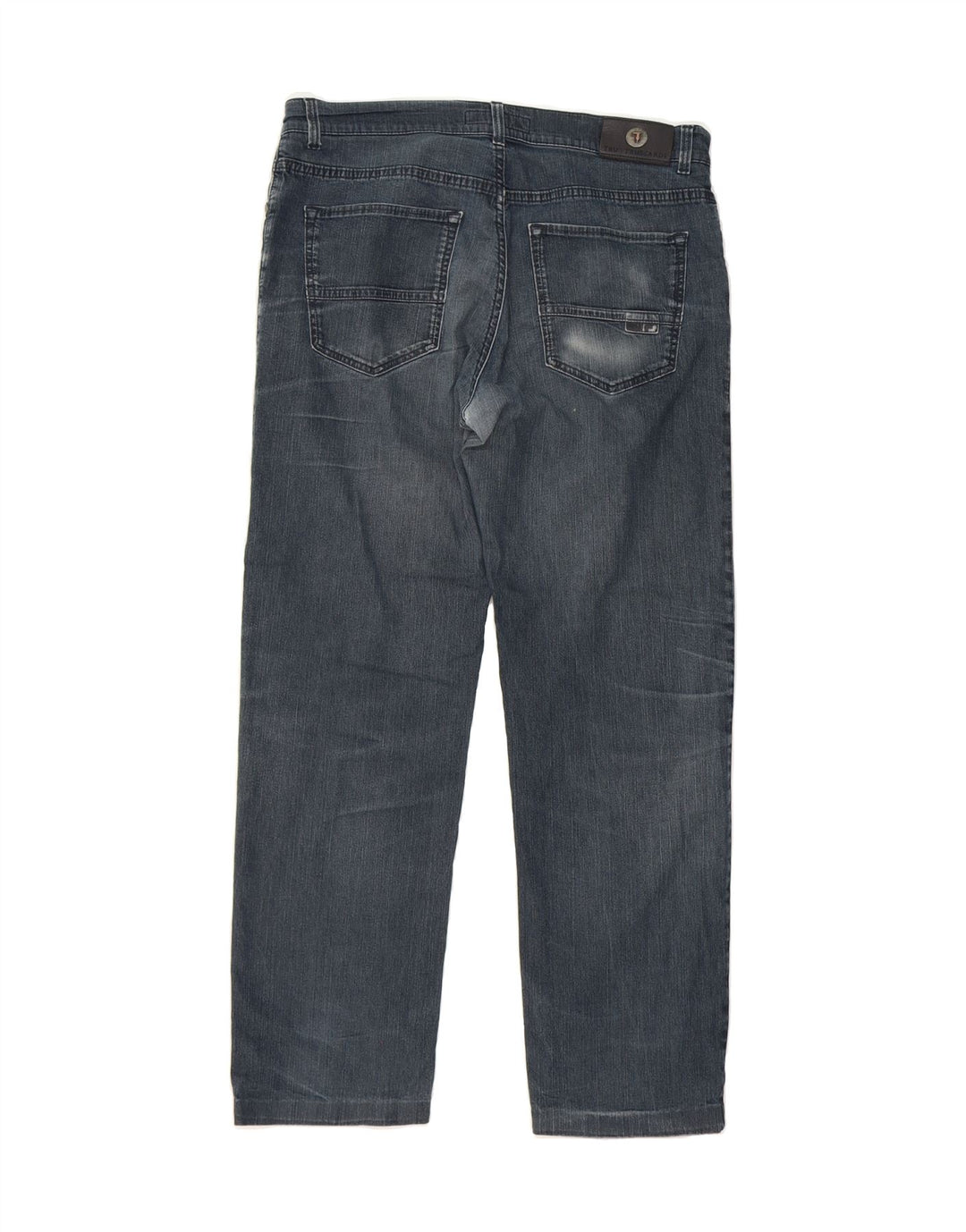 TRUSSARDI Mens Straight Jeans W34 L30 Blue Vintage Trussardi and Second-Hand Trussardi from Messina Hembry 