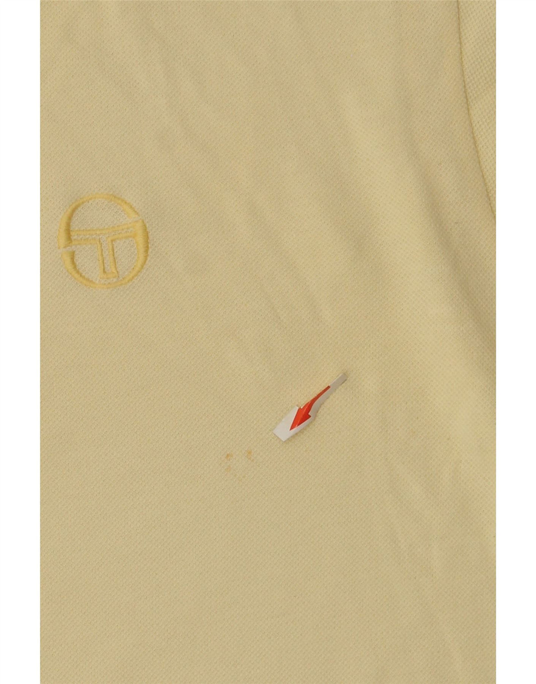 Sergio Tacchini Herren Poloshirt IT 50 mittelgelbe Baumwolle