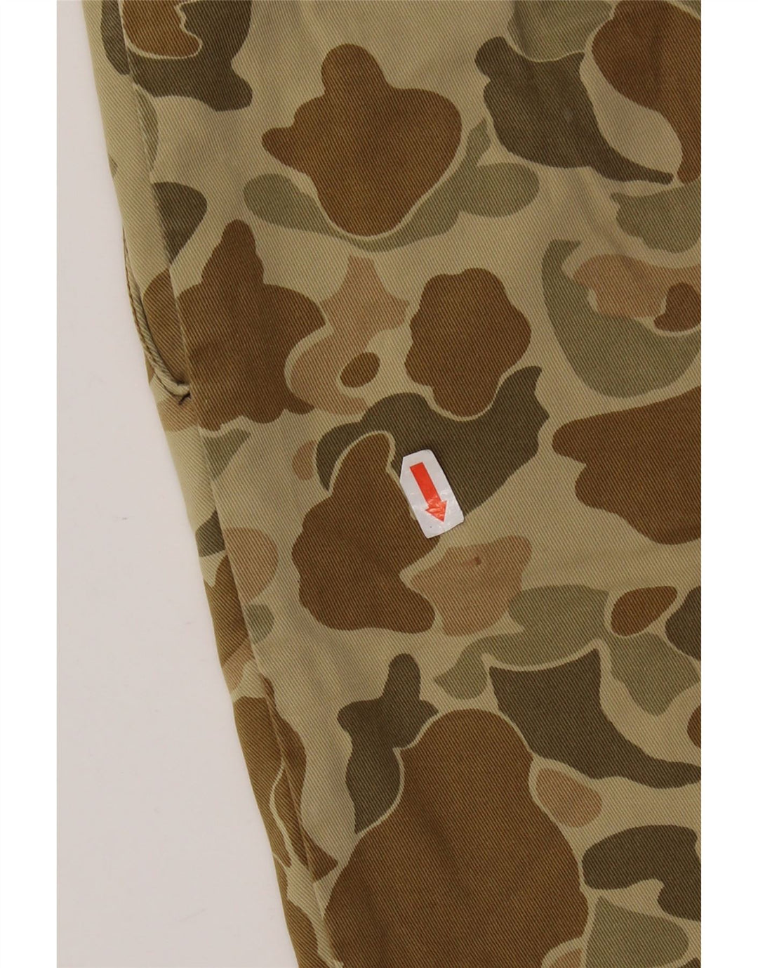 CARHARTT Herren Bermuda Chino Shorts W32 Medium Khaki Camouflage Baumwolle