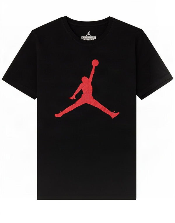 Jordan Womens Graphic T-Shirt Top UK 12 Mittelschwarze Baumwolle