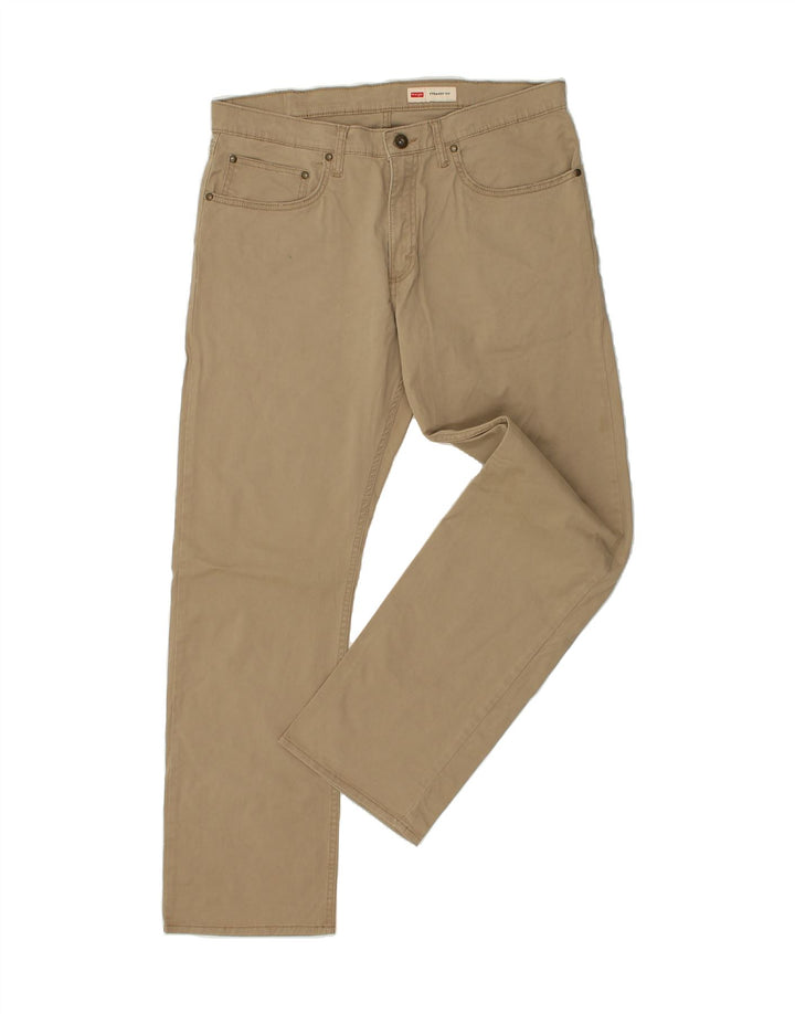WRANGLER Mens Straight Casual Trousers W36 L31 Brown Vintage Wrangler and Second-Hand Wrangler from Messina Hembry 
