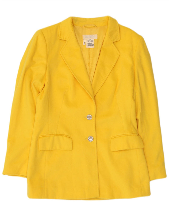 Escada Damen Margaretha Ley 2-Knopf-Blazerjacke EU 38 Mittelgelb