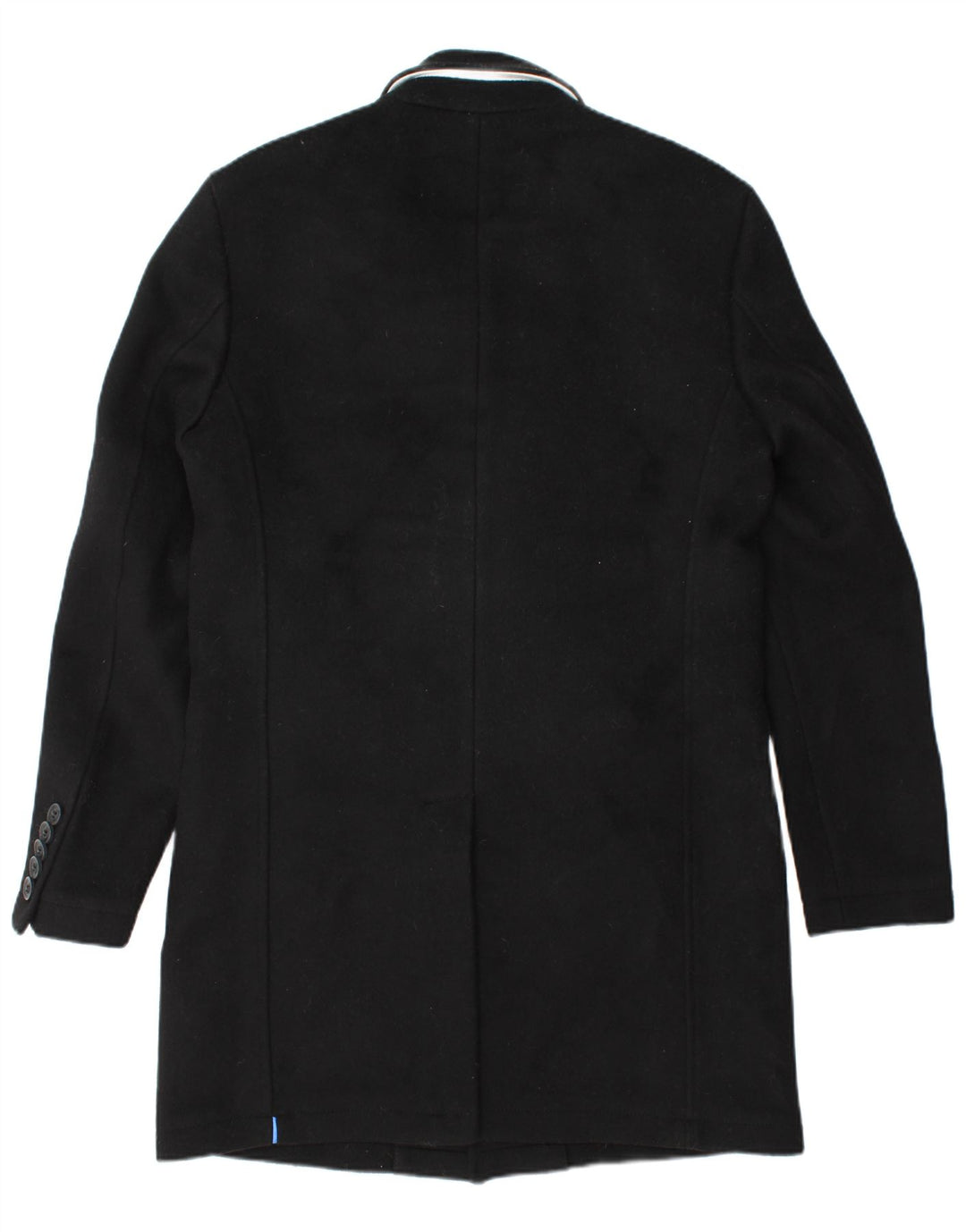 SUPERDRY Herrenmantel UK 40 Große schwarze Wolle