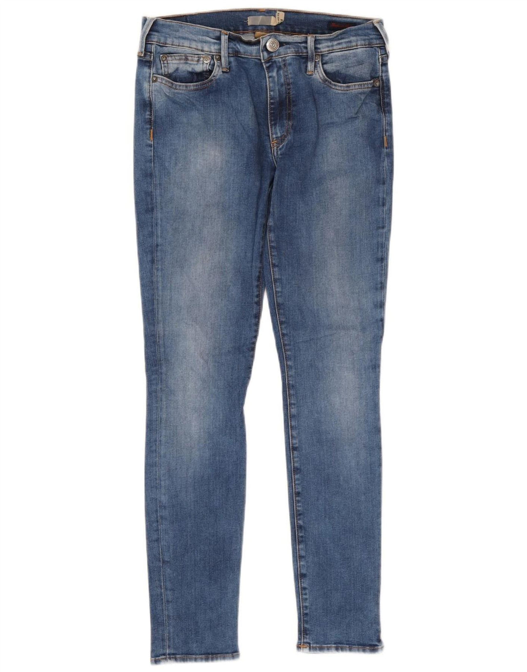 True Religion Damen Mid Rise Slim Jeans W29 L29 Blaue Baumwolle