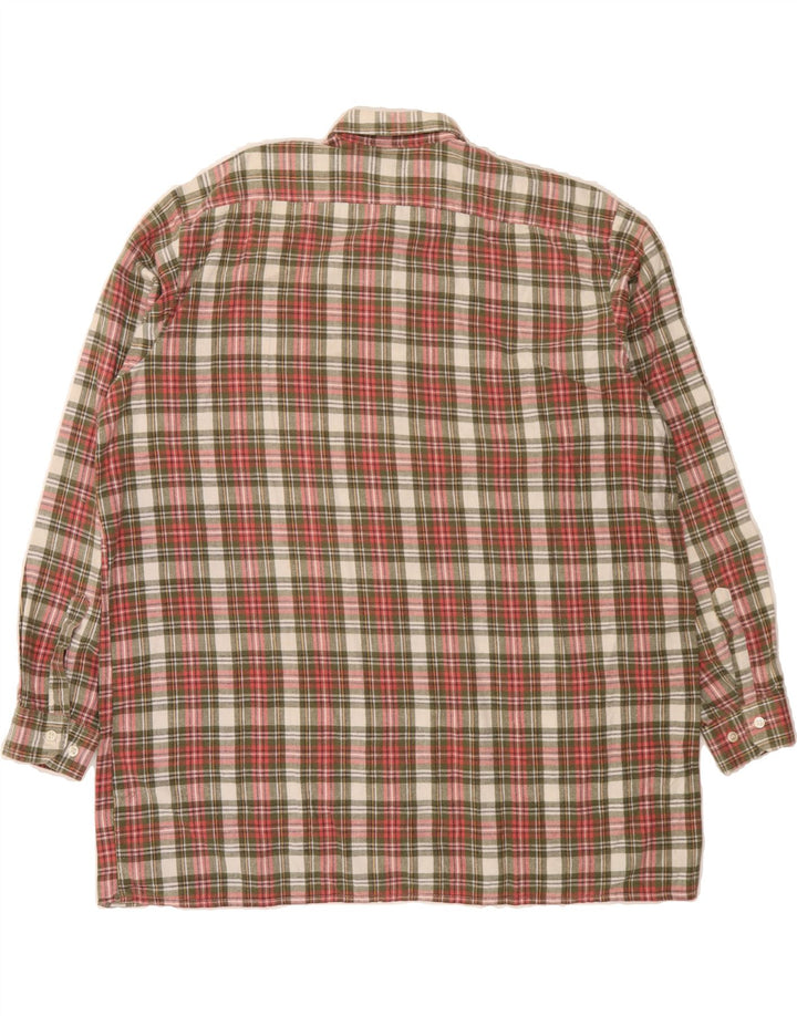 IMPERIAL Mens Flannel Shirt Size 44 XL Red Check Cotton Vintage Imperial and Second-Hand Imperial from Messina Hembry 