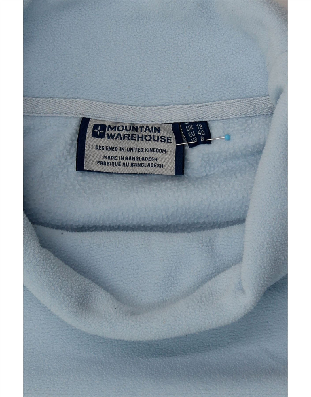 Mountain Warehouse Rollkragen-Fleecepullover für Damen, UK 12, Mittelblau
