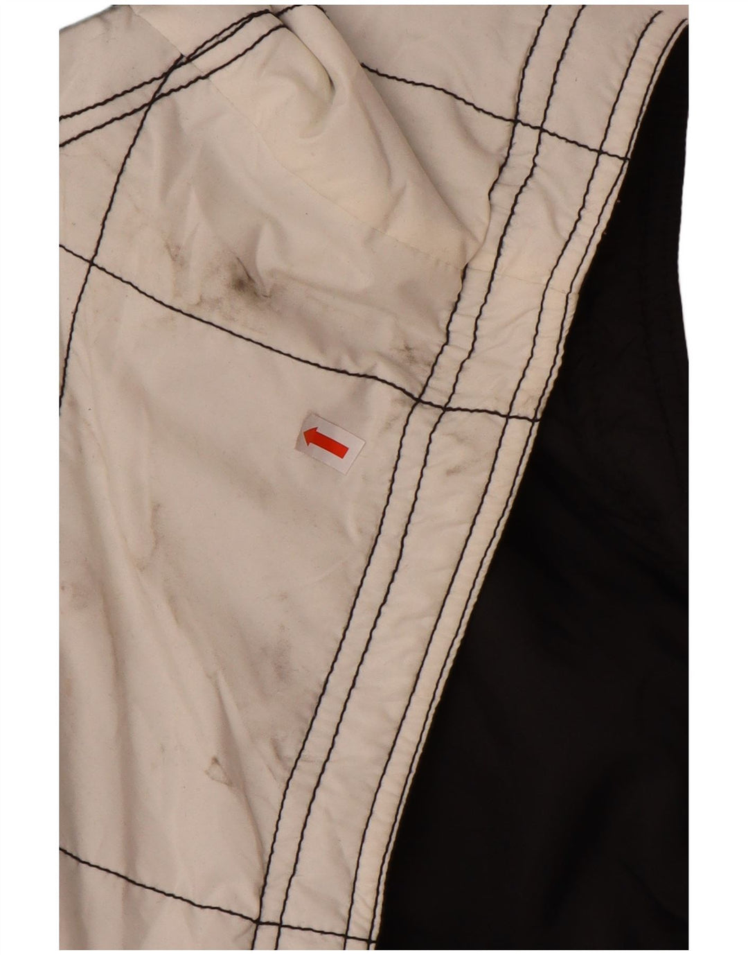 KILLTEC Herren Loose Fit Wattierte Weste UK 40 Large Weiß Farbblock