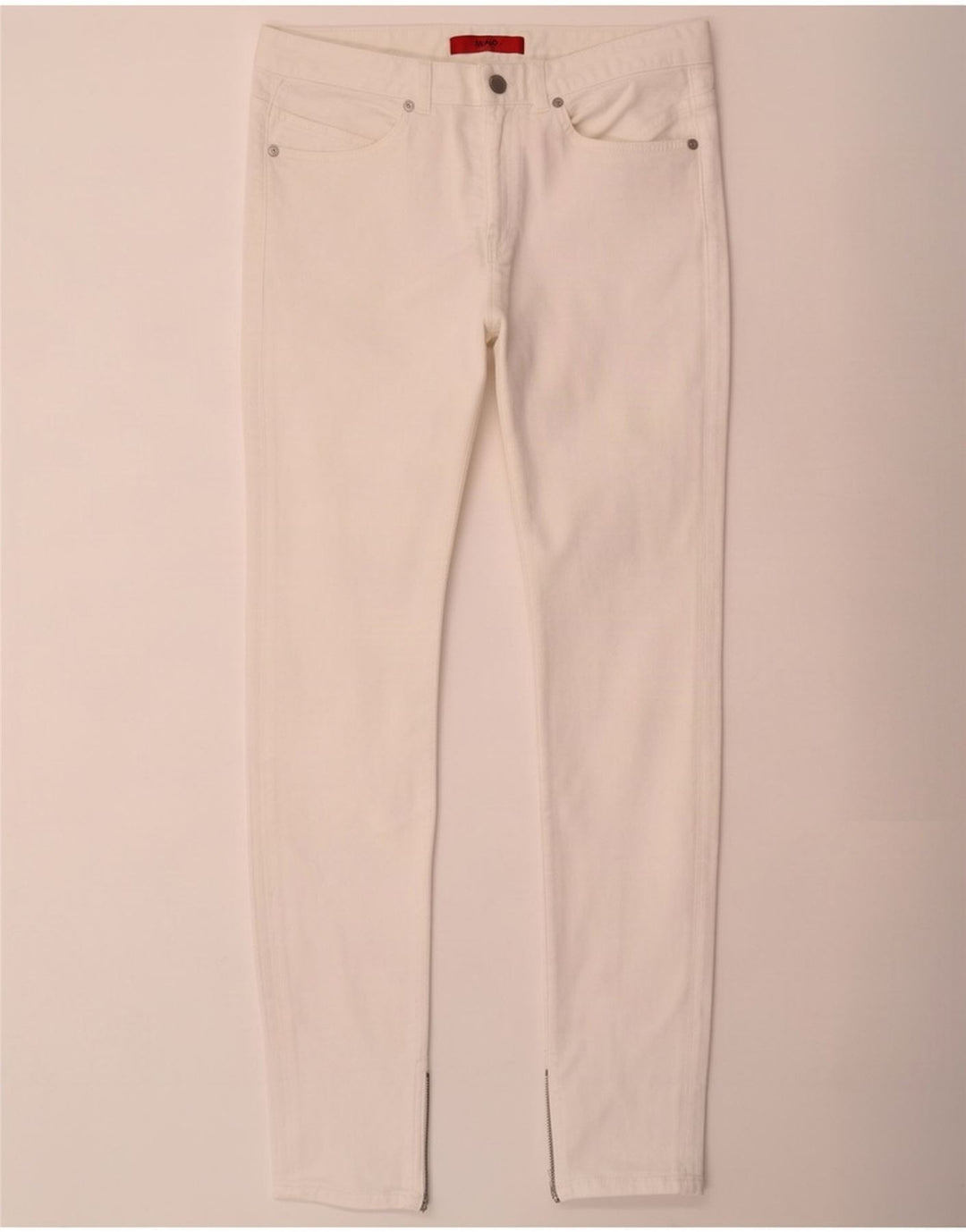 Hugo Boss Damen Slim Jeans W28 L32 Weiße Baumwolle