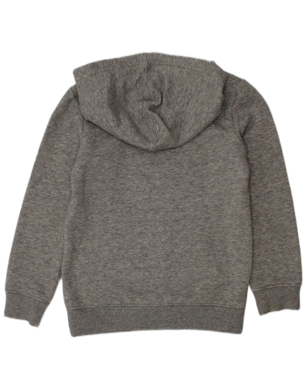 Nike Jungen-Pullover mit grafischem Kapuzenpullover, 4–5 Jahre, Größe S, grau gefleckte Baumwolle