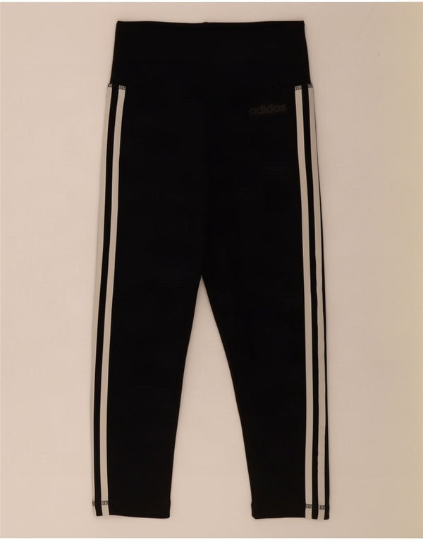 Adidas Damen Climalite Capri Leggings UK 4/6 XS Schwarz Polyester