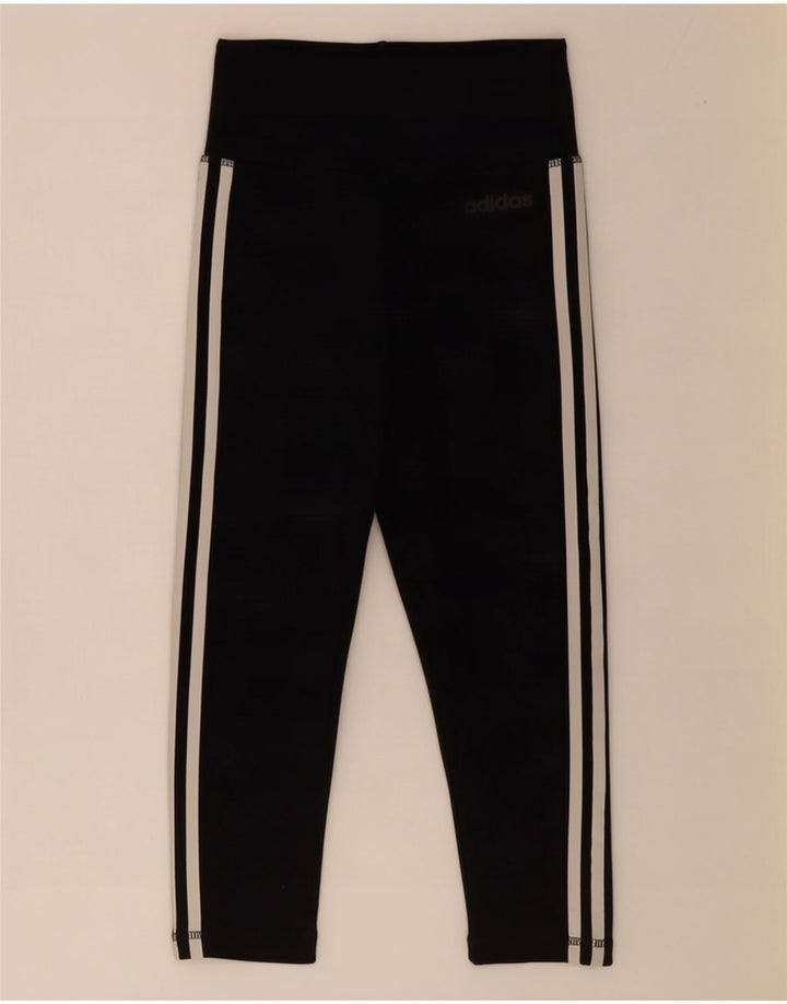 Adidas Damen Climalite Capri Leggings UK 4/6 XS Schwarz Polyester