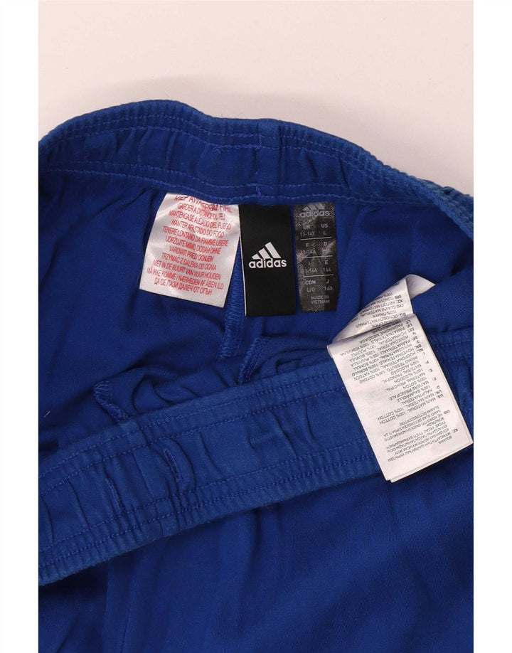 Adidas Trainingshose für Jungen, 13–14 Jahre, blaue Baumwolle