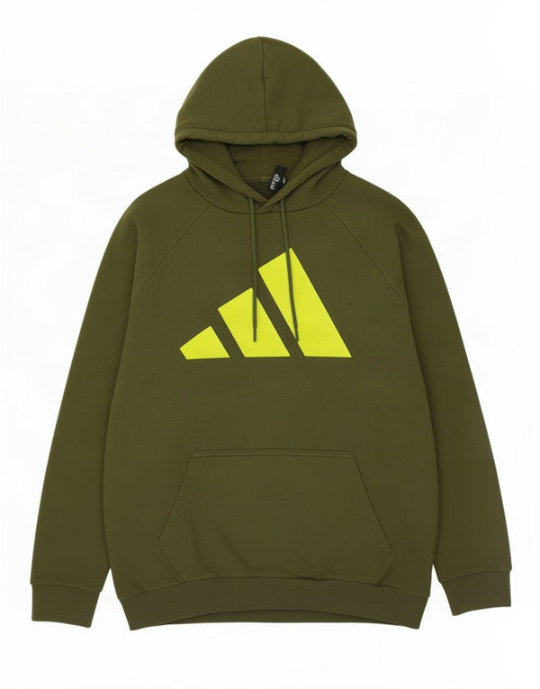 Adidas Herren Graphic Hoodie Pullover XL Grüne Baumwolle