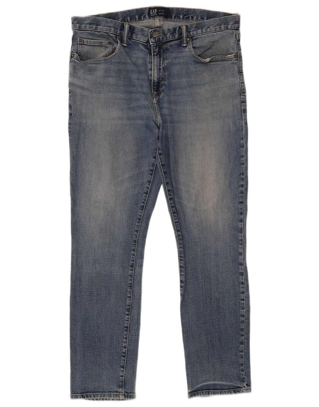 Gap Herren Skinny Jeans W34 L30 Blaue Baumwolle