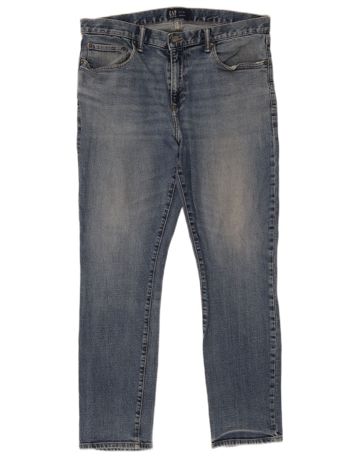 Gap Herren Skinny Jeans W34 L30 Blaue Baumwolle