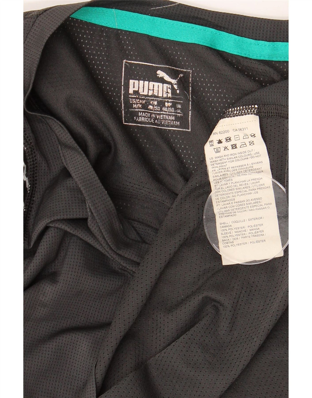 PUMA Herren Grafik-T-Shirt-Oberteil Mittelgraues geometrisches Polyester
