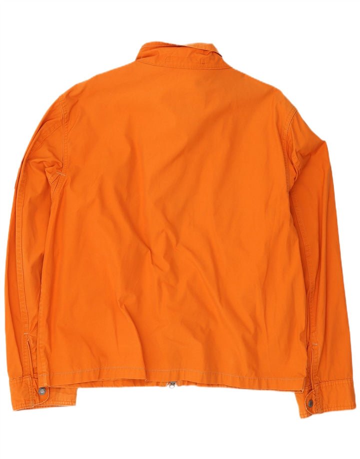 Timberland Herren Bomberjacke UK 40 Large Orange Baumwolle